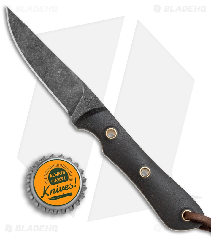 Smith & Sons Desperado Fixed Blade Knife Black Micarta (3" Black SW)