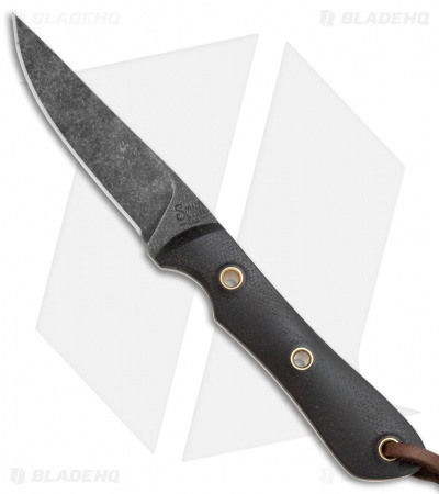 Smith & Sons Desperado Fixed Blade Knife Black Micarta (3" Black SW)