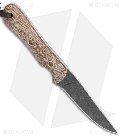 Smith & Sons Desperado Fixed Blade Knife Natural Micarta (3" Black SW)