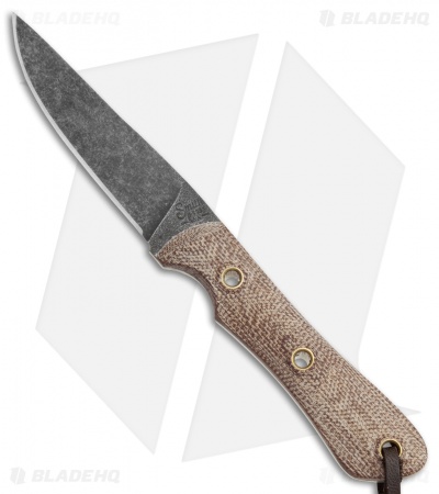 Smith & Sons Desperado Fixed Blade Knife Natural Micarta (3" Black SW)