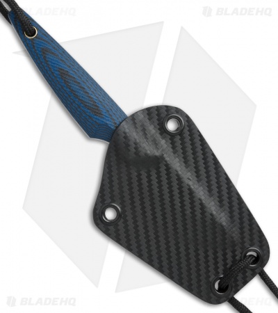 Smith & Sons Shrew Fixed Blade Knife Blue/Black G-10 (2" Black Stonewash)