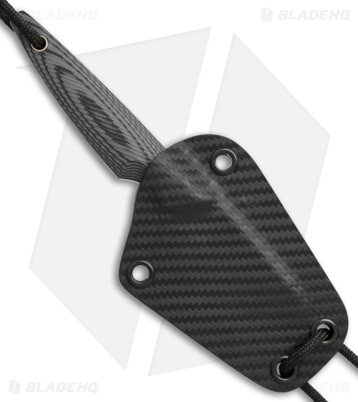 Smith & Sons Shrew Fixed Blade Knife Gray/Black G-10 (2" Black Stonewash)