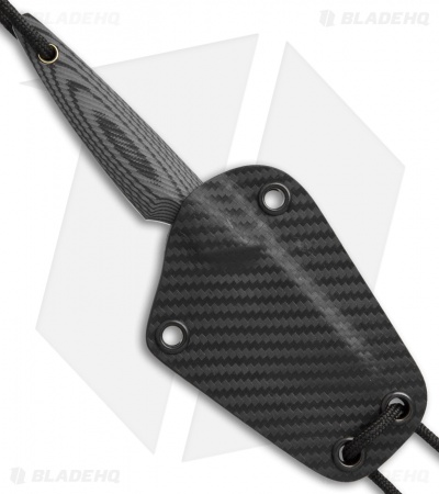 Smith & Sons Shrew Fixed Blade Knife Gray/Black G-10 (2" Black Stonewash)