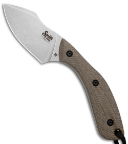 Smith & Sons Apex Fixed Blade Knife OD Green Micarta (2.6" Stonewash D2)