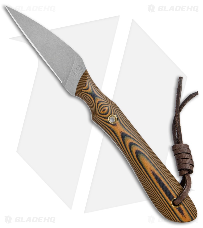 Smith & Sons Choupique Fixed Blade Knife Orange/Black G-10 (2.75" Stonewash)