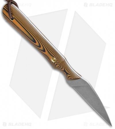 Smith & Sons Choupique Fixed Blade Knife Orange/Black G-10 (2.75" Stonewash)