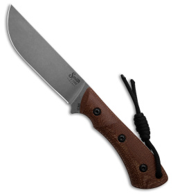 Smith & Sons Delta Fixed Blade Knife Natural Canvas Micarta (4.5" Stonewash)