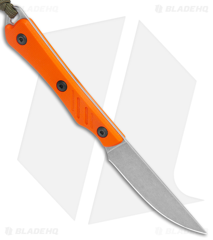 Smith & Sons Shoal Fixed Blade Knife Hunter Orange G-10 (2.8" Stonewash AEB-L)