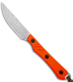 Smith & Sons Shoal Fixed Blade Knife Hunter Orange G-10 (2.8" Stonewash AEB-L)