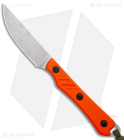 Smith & Sons Shoal Fixed Blade Knife Hunter Orange G-10 (2.8" Stonewash AEB-L)
