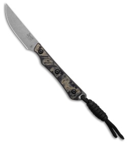 Smith & Sons Shoal Fixed Blade Knife Black/Green Richlite (2.9" Stonewash)