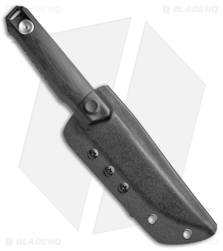 Stedemon Knife Co. Uncle One UB02 Fixed Blade Knife Black G-10 (5" Black SW) 