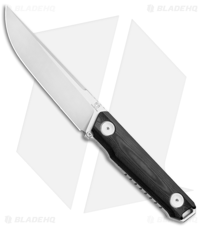 Stedemon Knife Co. Uncle One UB02 Fixed Blade Knife Black G-10 (5" Satin) 