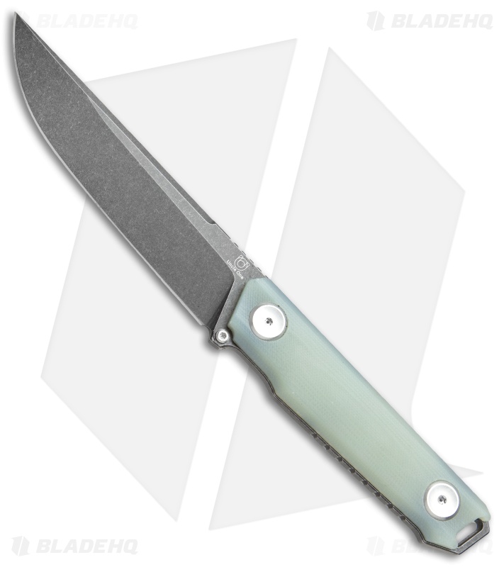 Stedemon Knife Co. Uncle One UB02 Fixed Blade Knife Jade G-10 (5" Black SW) 