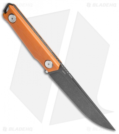 Stedemon Knife Co. Uncle One UB02 Fixed Blade Knife Orange G-10 (5" Black SW) 