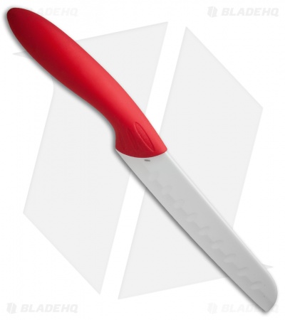Stone River Gear Two Piece White/Red Ceramic Knife Set - SRG23CKR
