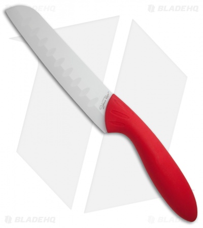 Stone River Gear Two Piece White/Red Ceramic Knife Set - SRG23CKR