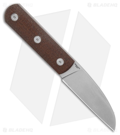 StraightLine EDC Ally Fixed Blade Knife Brown Burlap Micarta (2.7" SW) AL-BB