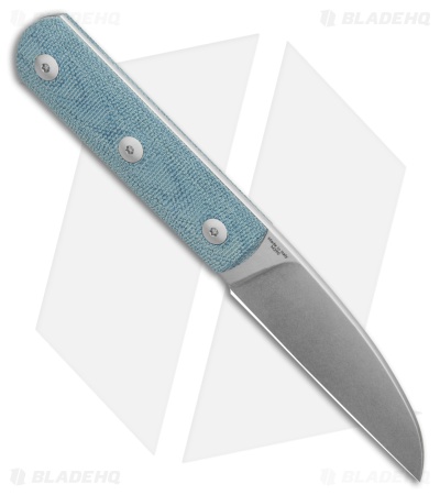 StraightLine EDC Ally Fixed Blade Knife Denim Canvas Micarta (2.7" SW) AL-DC