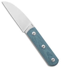 StraightLine EDC Ally Fixed Blade Knife Denim Canvas Micarta (2.7" SW) AL-DC
