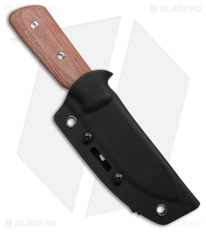 StraightLine EDC Bigger Digger Fixed Blade Knife Natural Canvas Micarta(3.75" SW