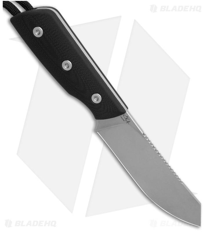 StraightLine EDC Digger Fixed Blade Knife Black G-10 (3.1" SW) DG-BG