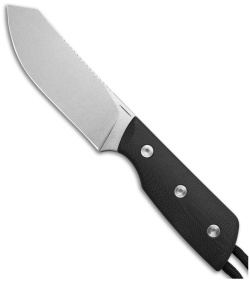 StraightLine EDC Digger Fixed Blade Knife Black G-10 (3.1" SW) DG-BG