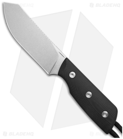 StraightLine EDC Digger Fixed Blade Knife Black G-10 (3.1" SW) DG-BG