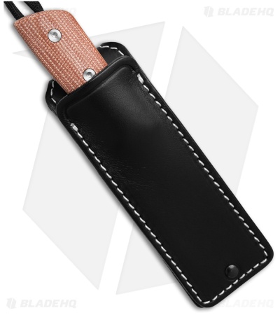 StraightLine EDC Digger Fixed Blade Knife Natural Canvas Micarta (3.1" SW) DG-NC