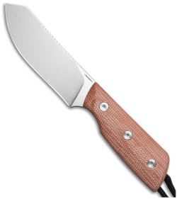 StraightLine EDC Digger Fixed Blade Knife Natural Canvas Micarta (3.1" SW) DG-NC