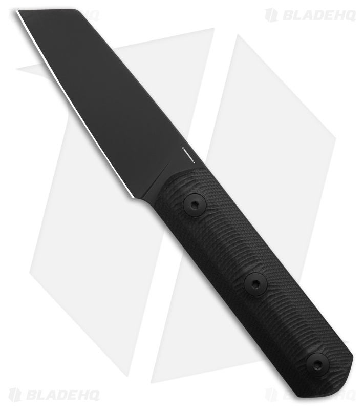 StraightLine EDC Erny Fixed Blade Knife Black G-10 (2.7" Black) ER-GBKD