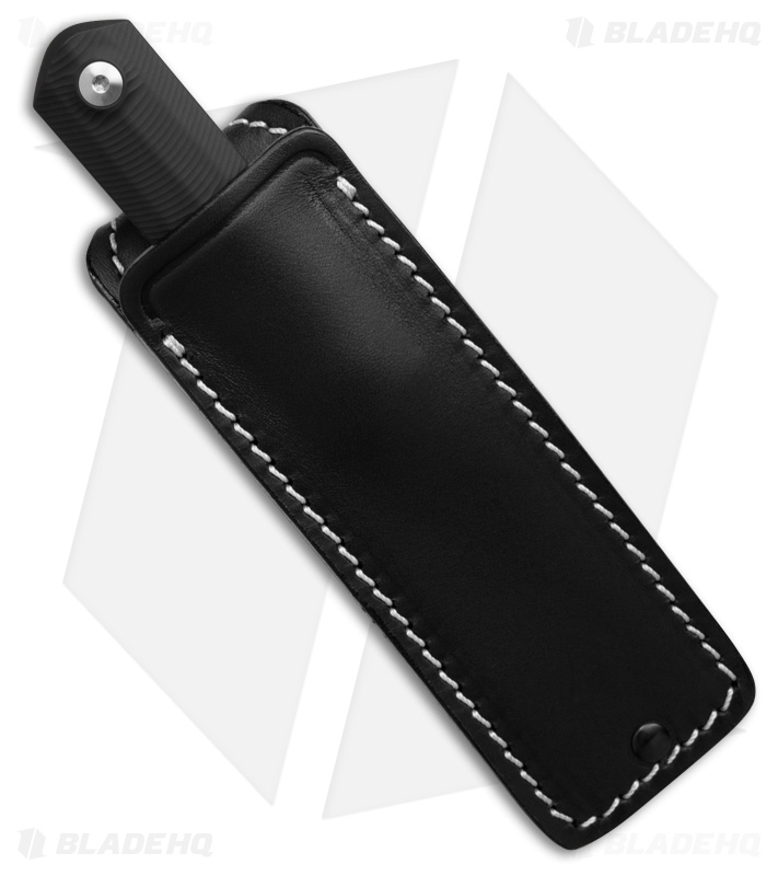 StraightLine EDC Erny Fixed Blade Knife Black PVD Titanium (2.7" Satin) ER-TBK