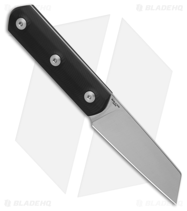 StraightLine EDC Erny Fixed Blade Knife Black PVD Titanium (2.7" Satin) ER-TBK