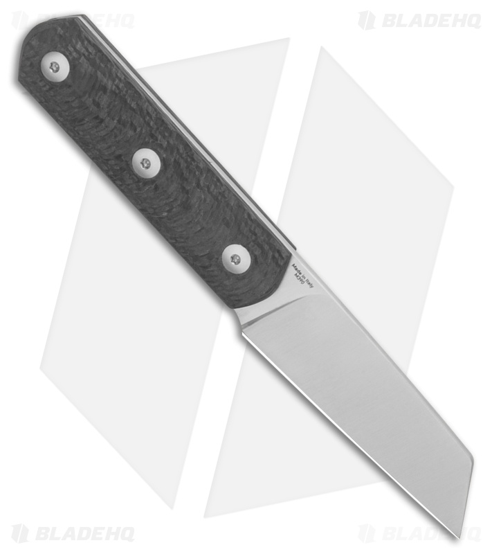 StraightLine EDC Erny Fixed Blade Knife Carbon Fiber (2.7" Satin) ER-CF
