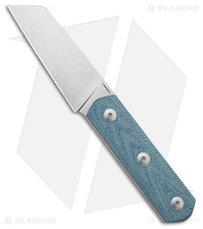 StraightLine EDC Erny Fixed Blade Knife Denim Canvas Micarta (2.7" SW) ER-DC