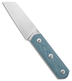 StraightLine EDC Erny Fixed Blade Knife Green Canvas Micarta