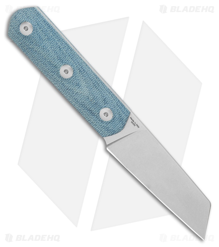 StraightLine EDC Erny Fixed Blade Knife Denim Canvas Micarta (2.7" SW) ER-DC