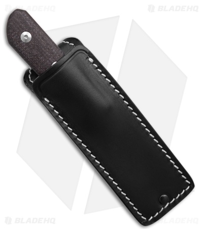 StraightLine EDC Scorer Fixed Blade Knife Brown Burlap Micarta (2.8" SW)