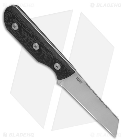 StraightLine EDC Scorer Fixed Blade Knife Carbon Fiber (2.8" Satin)