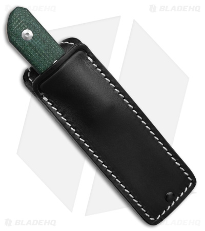 StraightLine EDC Scorer Fixed Blade Knife Green Burlap Micarta (2.8" SW)