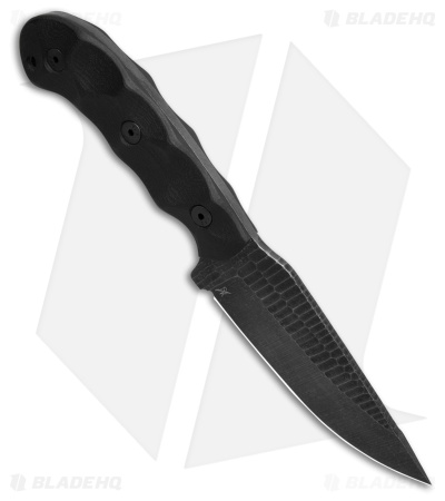 Stroup Knives GP1 Fixed Blade Knife Black G-10 (4.4" Black SW)