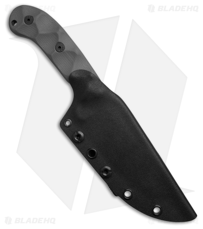 Stroup Knives GP1 Fixed Blade Knife Grey G-10 (4.4" Black SW)