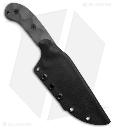 Stroup Knives GP1 Fixed Blade Knife Grey G-10 (4.4" Black SW)