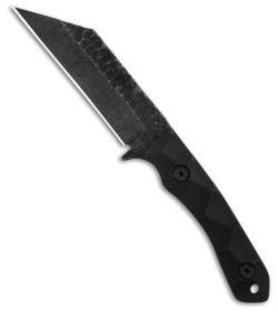 Stroup Knives GP3 Fixed Blade Knife Black G-10 (4.25" Black Acid Wash)