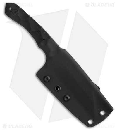 Stroup Knives GP3 Fixed Blade Knife Black G-10 (4.25" Black Acid Wash)