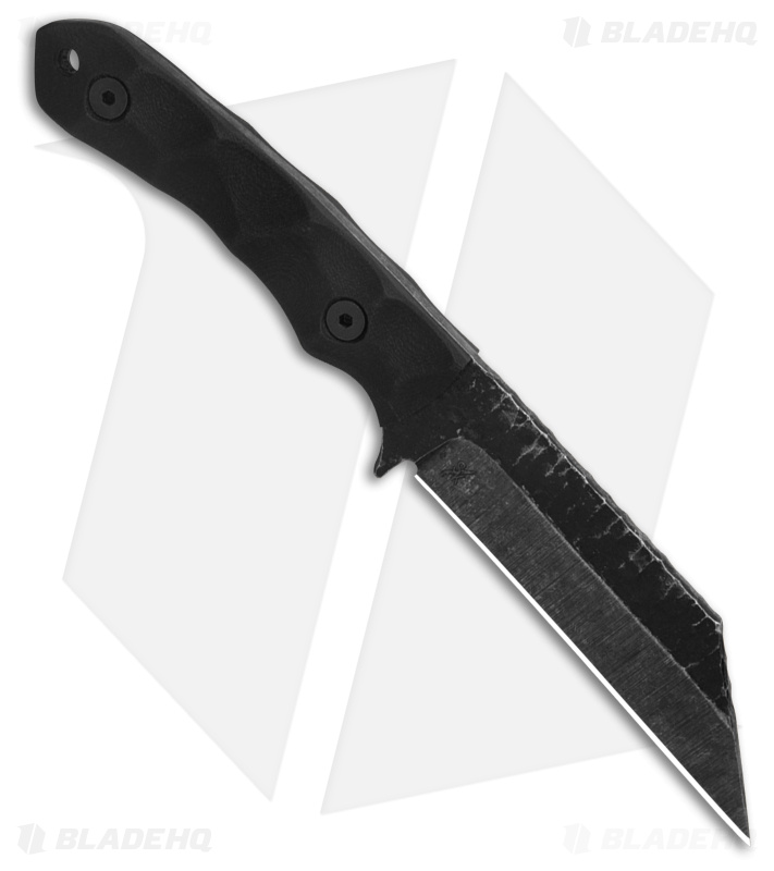 Stroup Knives GP3 Fixed Blade Knife Black G-10 (4.25" Black Acid Wash)