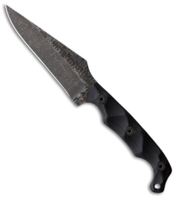Stroup Knives TU2 Fixed Blade Knife  Black G-10 (4.5&quot; Acid Wash) | 153678