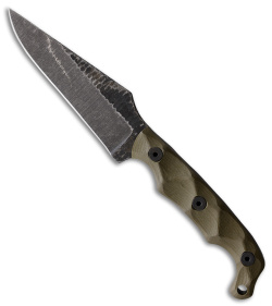 Stroup Knives TU3 Fixed OD Green G-10 (Acid Wash) - Blade HQ