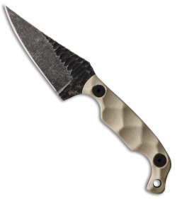 Stroup Knives Mini Mod 1 Fixed Blade Knife Tan G-10 (6.75" Acid Wash)