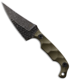 Stroup Knives Mini Mod 2 Hawkbill Fixed Blade Knife G-10 (6.75" Acid Wash)